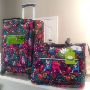 Lily Bloom Luggage Set 2 Piece Suitcase Collection With Spinner W…